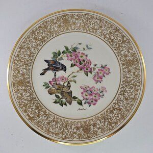Lenox Annual Limited Edition Plate American Redstart Gold Trim 1975 Edward Boehm